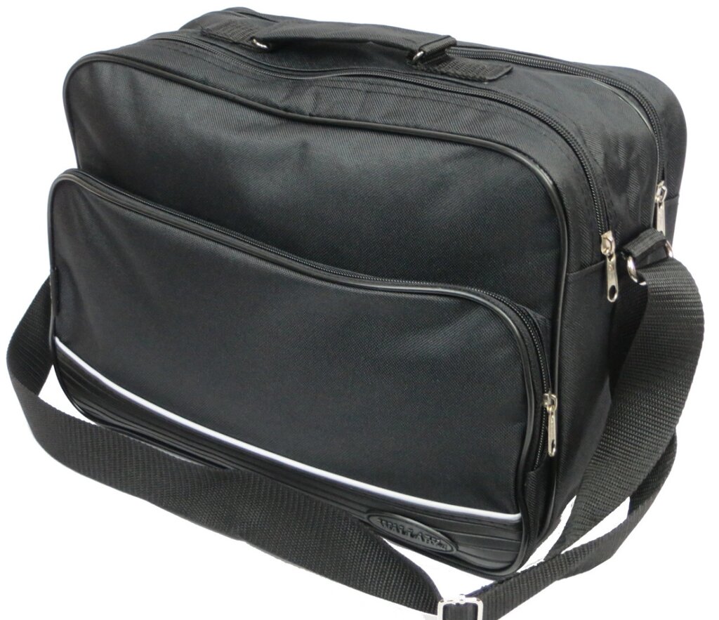 Тканинний портфель-сумка чоловіча Wallaby 2641 black, чорний від компанії Shock km ua - фото 1