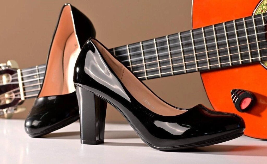 Туфлі жіночі чорні на підборах Т1541 від компанії Shock km ua - фото 1