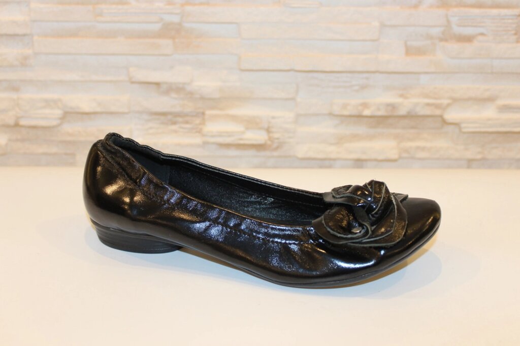 Туфлі жіночі чорні натуральна шкіра Т46 38 від компанії Shock km ua - фото 1