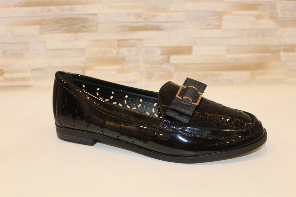 Туфлі жіночі чорні Т1104 37 від компанії Shock km ua - фото 1