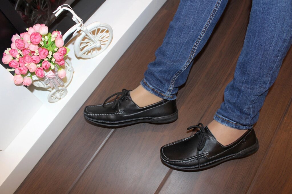 Туфлі жіночі чорні Т162 37 від компанії Shock km ua - фото 1