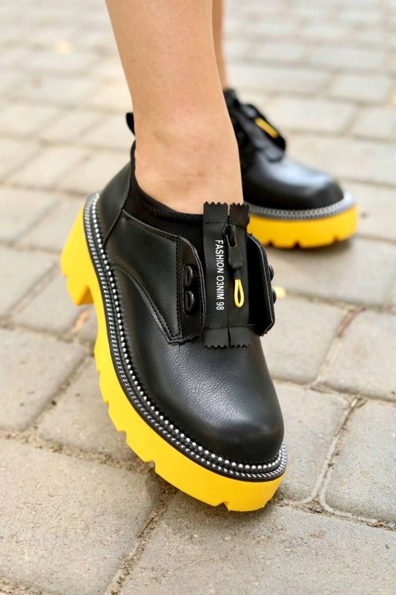 Туфлі жіночі чорні Т1704 38 від компанії Shock km ua - фото 7