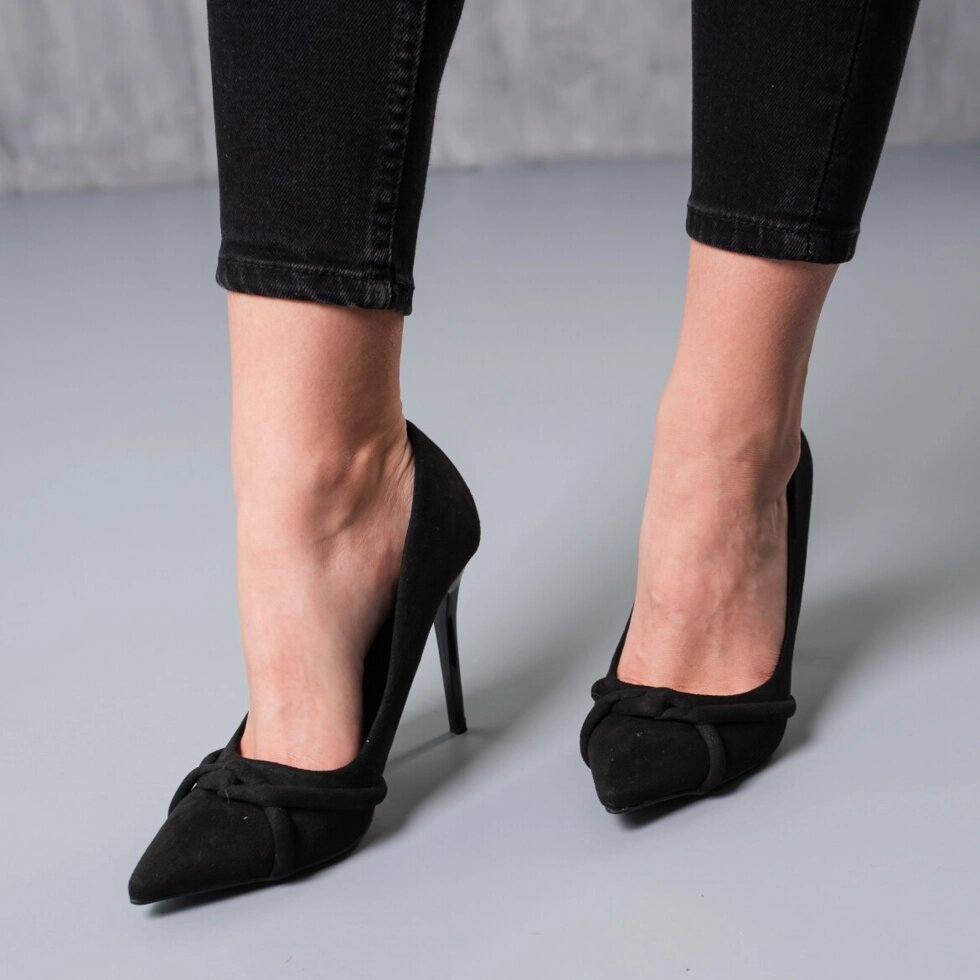 Туфлі жіночі Fashion Backstreet 3763 39 розмір 25 см Чорний від компанії Shock km ua - фото 1