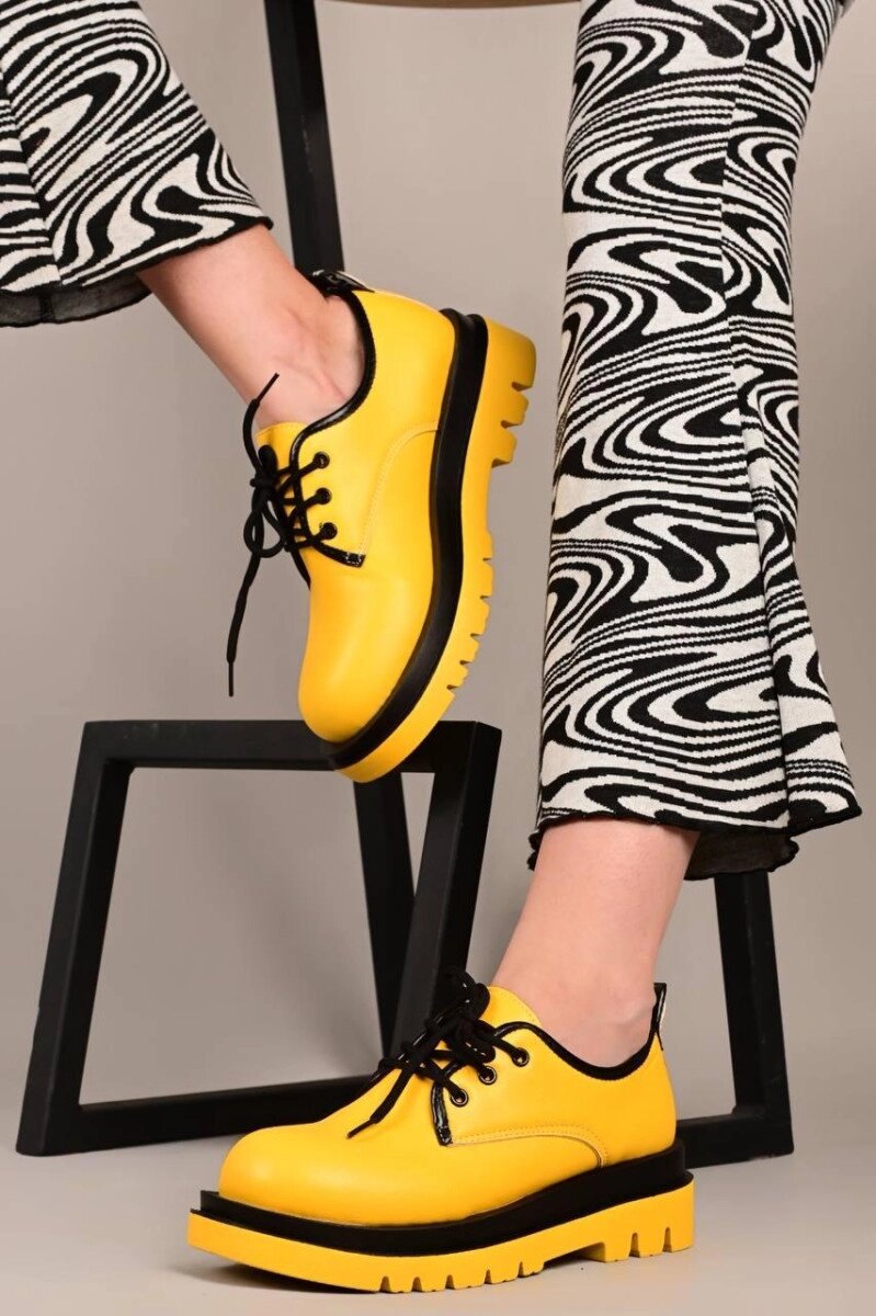 Туфлі жіночі жовті Т1710 Уцінка (читайте опис) від компанії Shock km ua - фото 1
