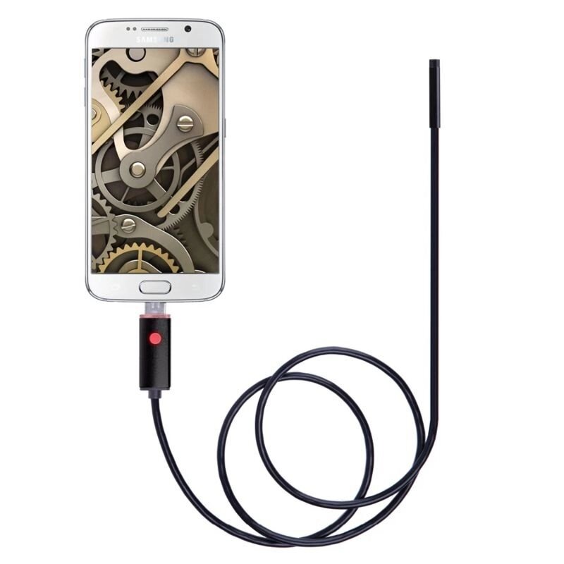 USB ендоскоп для смартфона і ноутбука HD 480P Kerui 552S, 2 метра, 5.5 мм, м'який кабель від компанії Shock km ua - фото 1
