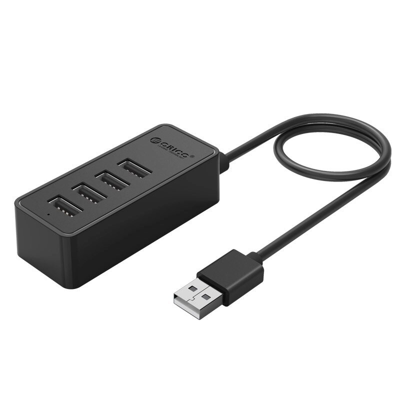 USB-хаб ORICO USB 2.0 4 порти (W5P-U2-030-BK-PRO) від компанії Shock km ua - фото 1
