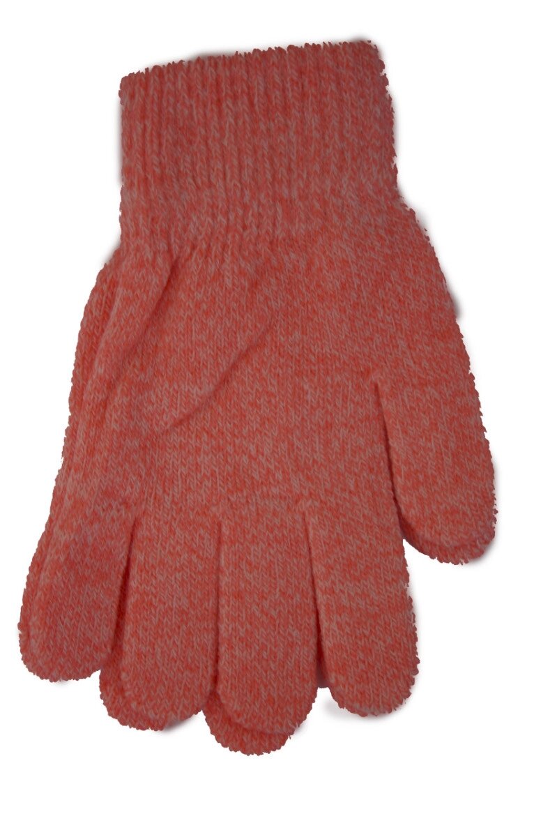 В'язані рукавички Корона Дитячі 5002S-4 рожеві від компанії Shock km ua - фото 1
