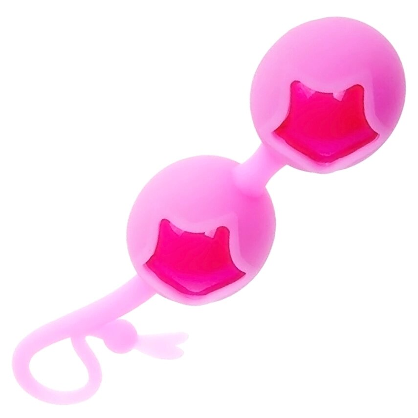 Вагінальні кульки Pink Star колір рожевий від компанії Shock km ua - фото 1