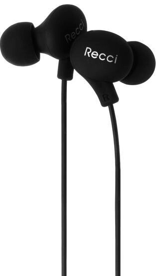 Вакуумні навушники Candy REW-B01 Black Recci CC100011 від компанії Shock km ua - фото 1