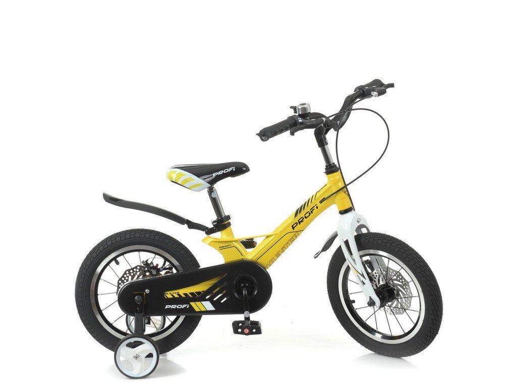 Велосипед дитячий Profi Hunter LMG14238 14 дюймів жовтий від компанії Shock km ua - фото 1