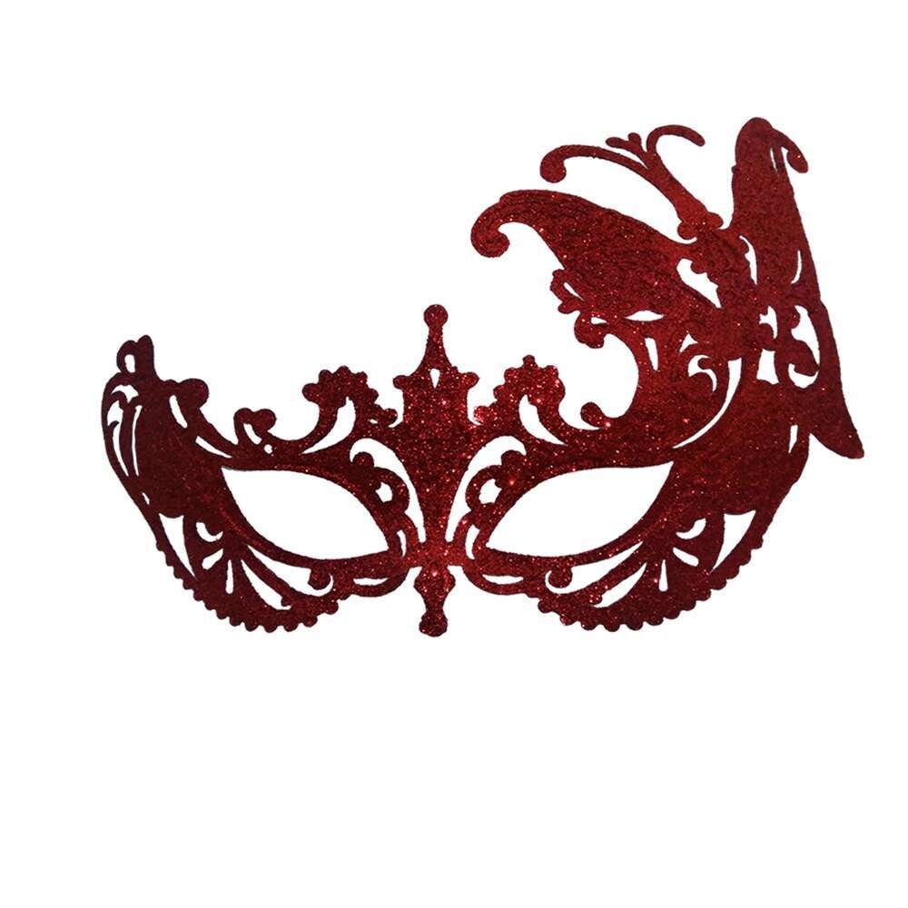 Венеціанська маска Баттерфлай (червона) від компанії Shock km ua - фото 1