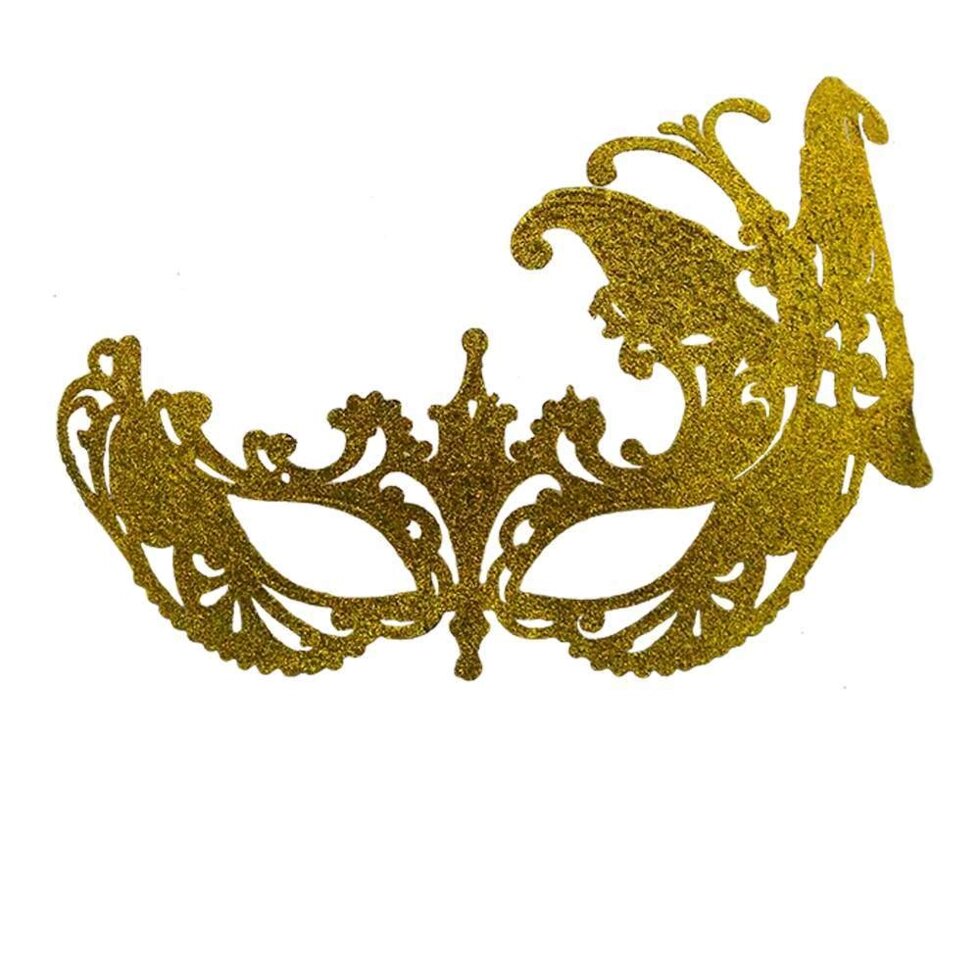 Венеціанська маска Баттерфлай (золота) від компанії Shock km ua - фото 1