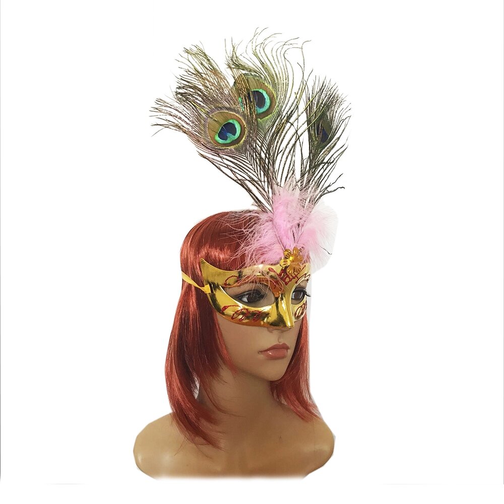 Венеціанська маска Діва (золота) від компанії Shock km ua - фото 1