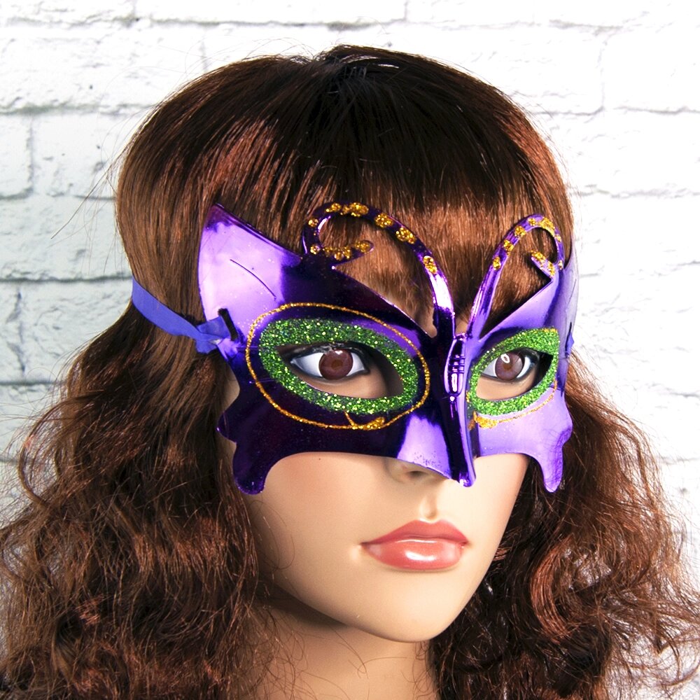 Венеціанська маска Метелик (фіолетова) від компанії Shock km ua - фото 1