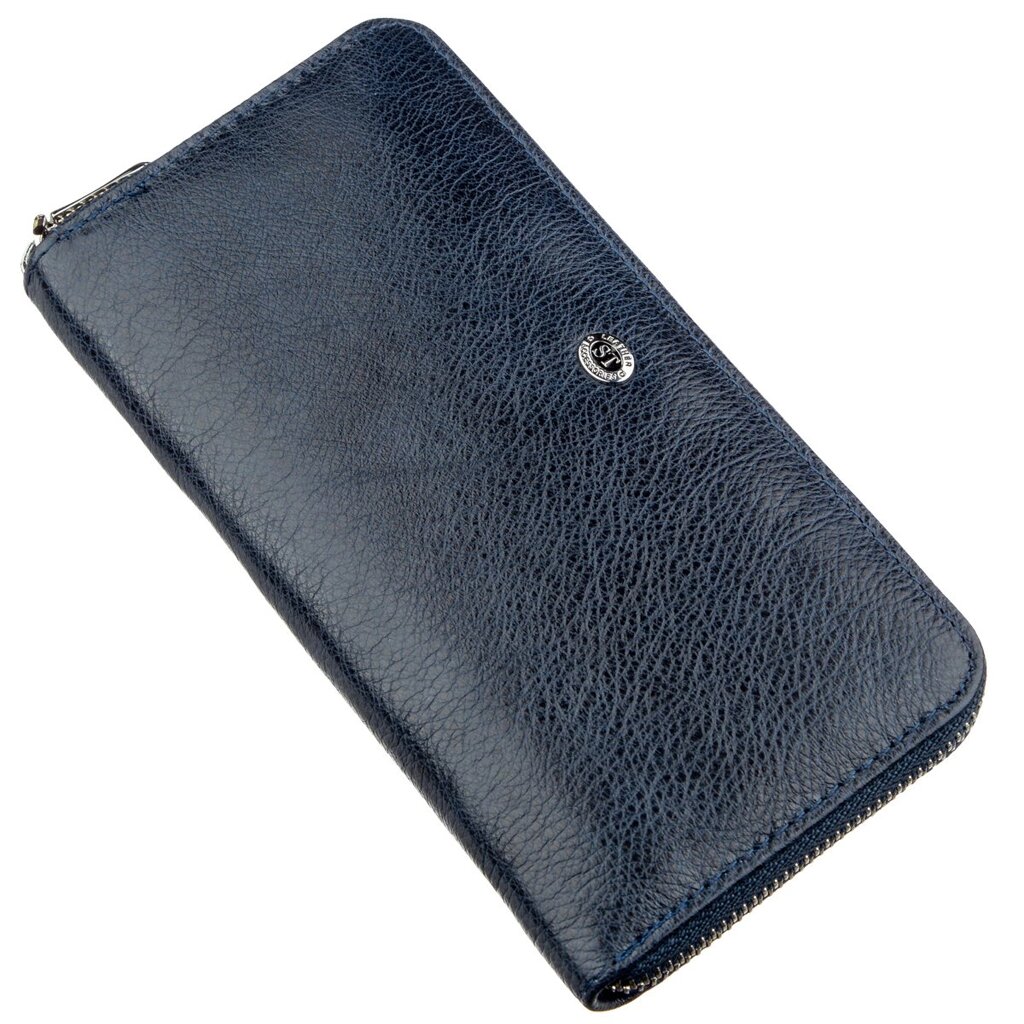 Вертикальний жіночий гаманець-клатч ST Leather 18864 Синій від компанії Shock km ua - фото 1