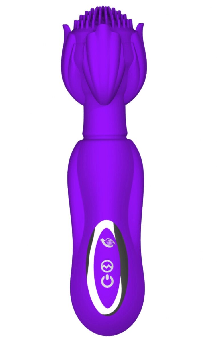 Вібромасажер для стимуляції ерогенних зон - Multifunctional Vibrator фіолетовий від компанії Shock km ua - фото 1
