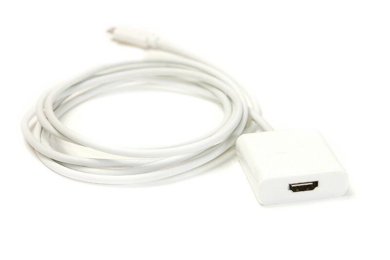 Відео кабель PowerPlant HDMI female - USB Type-C, 1.8м від компанії Shock km ua - фото 1