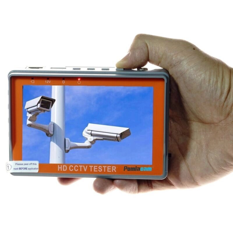 Відеотестер - портативний монітор для налаштування відеокамер Pomiacam IV5, AHD TVI CVI CVBS до 8 мегапікселів від компанії Shock km ua - фото 1
