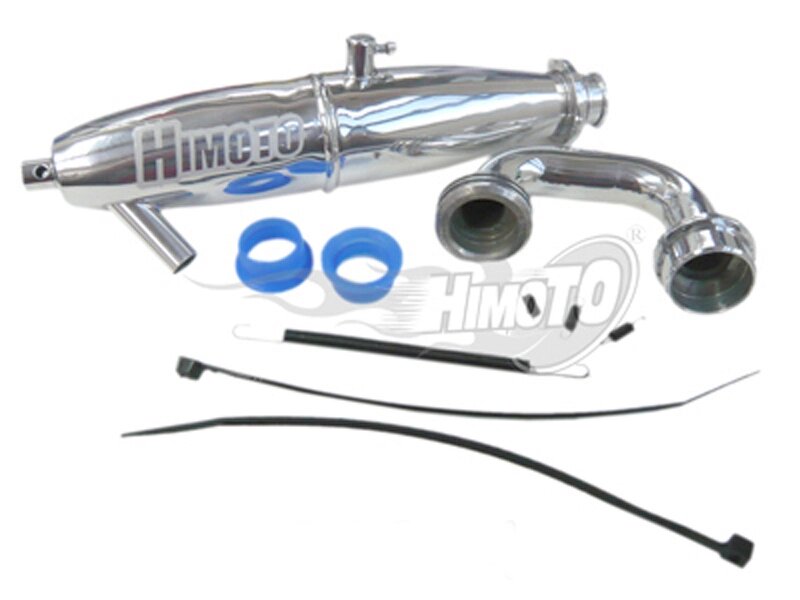 Вихлопна труба алюмінієва для N8MT (81084 запчастини для радіокерованих моделей Himoto) від компанії Shock km ua - фото 1
