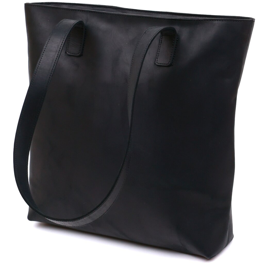 Вінтажна шкіряна сумка жіноча Shvigel 16347 Чорний від компанії Shock km ua - фото 1