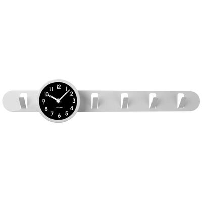 Вішалка з годинником Balvi Времечко, біла від компанії Shock km ua - фото 1