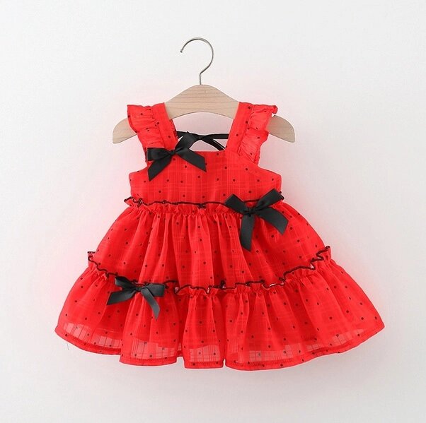 Вишукана сукня для дівчинки червона 2155, розмір 85 від компанії Shock km ua - фото 1
