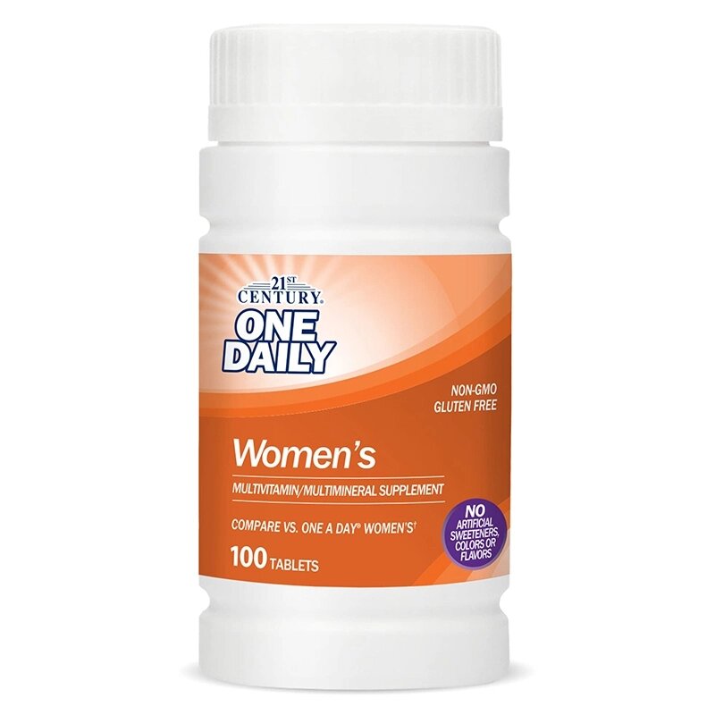 Вітаміни та мінерали 21st Century One Daily Womens, 100 таблеток від компанії Shock km ua - фото 1