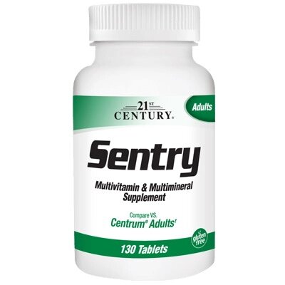 Вітаміни та мінерали 21st Century Sentry Multivitamin and Multimineral, 130 таблеток від компанії Shock km ua - фото 1