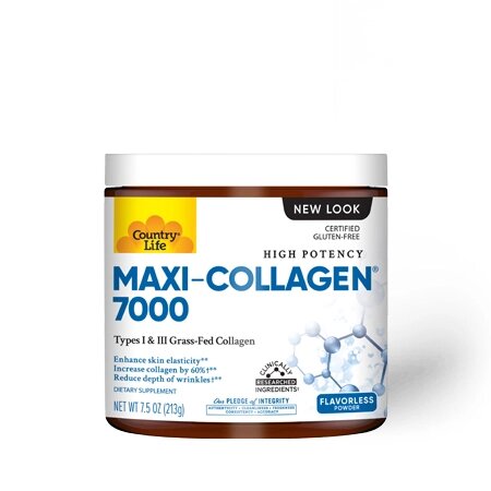 Вітаміни та мінерали Country Life Maxi-Collagen type 1and3 + C  A + Biotin, 213 грам від компанії Shock km ua - фото 1