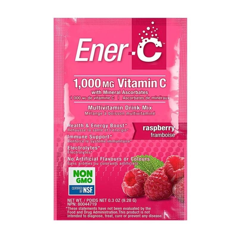 Вітаміни та мінерали Ener-C Vitamin C 1 пакетик Малина від компанії Shock km ua - фото 1