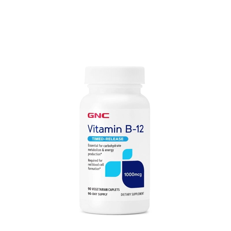 Вітаміни та мінерали GNC Vitamin B12 1000 mcg, 90 каплет від компанії Shock km ua - фото 1