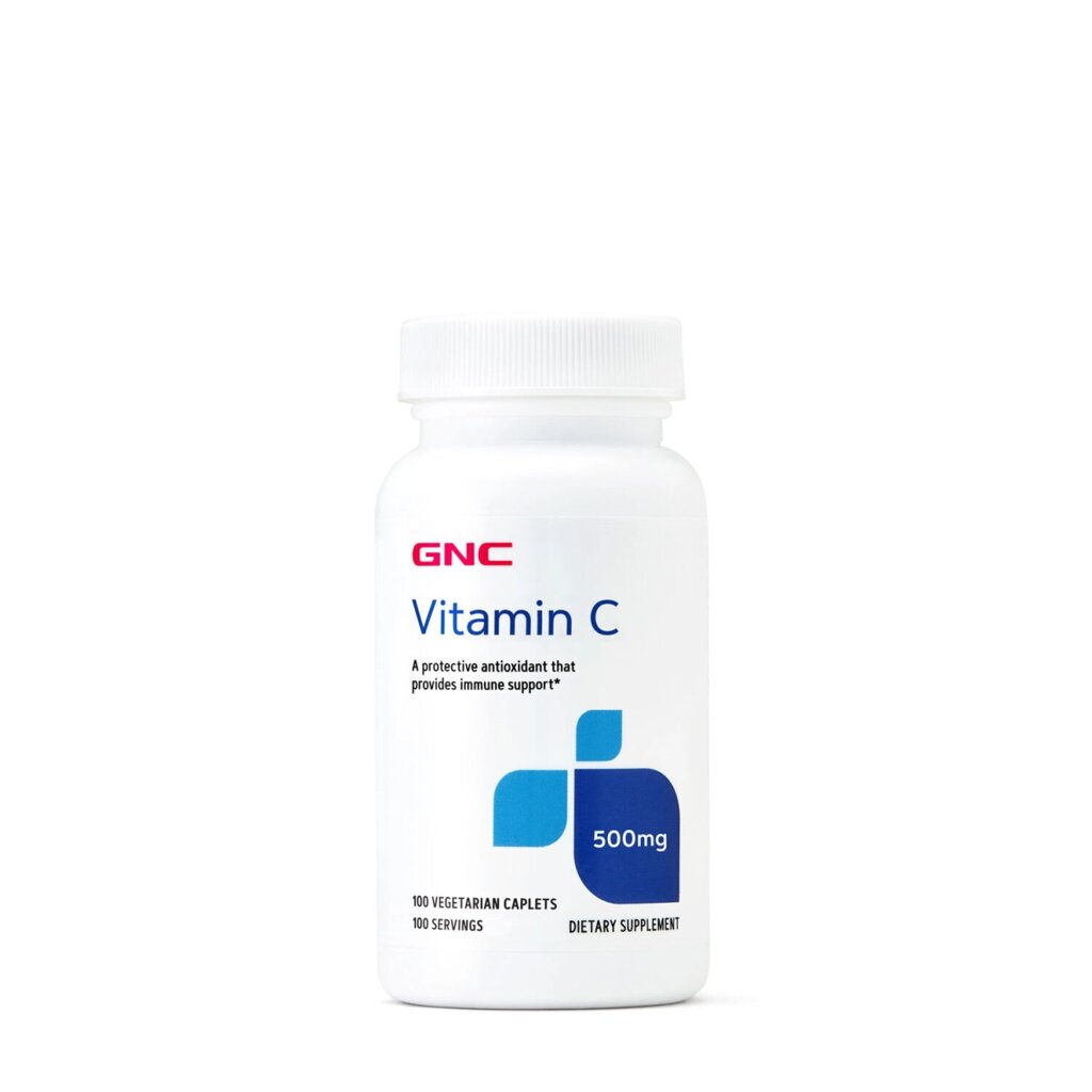 Вітаміни та мінерали GNC Vitamin C 500 mg, 100 каплет від компанії Shock km ua - фото 1