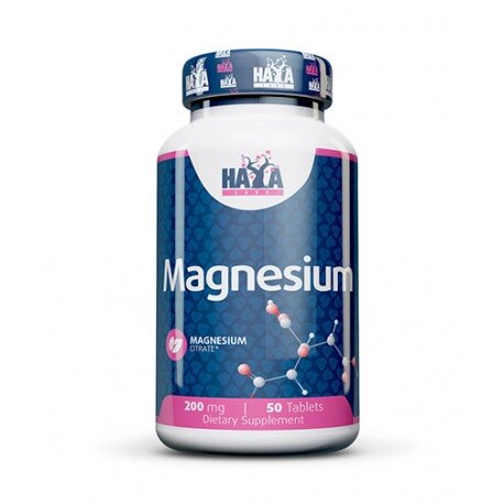 Вітаміни та мінерали Haya Labs Magnesium Citrate 200 mg, 50 таблеток від компанії Shock km ua - фото 1