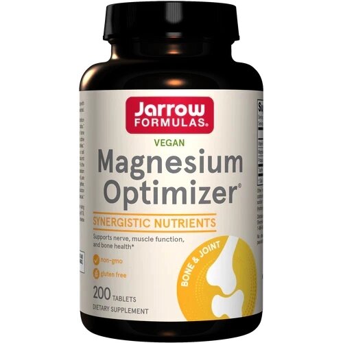 Вітаміни та мінерали Jarrow Formulas Magnesium Optimizer, 200 таблеток від компанії Shock km ua - фото 1