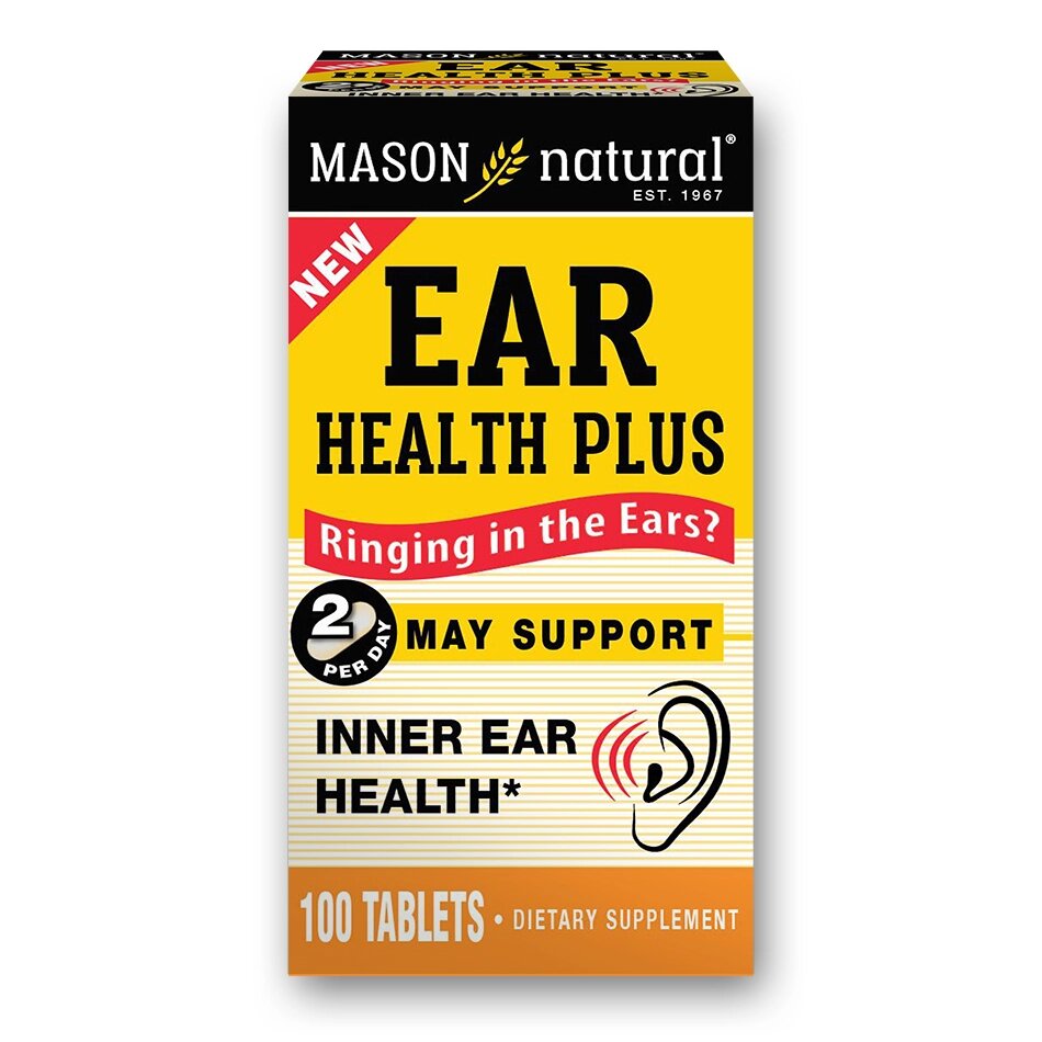 Вітаміни та мінерали Mason Natural Ear Health Plus, 100 таблеток від компанії Shock km ua - фото 1