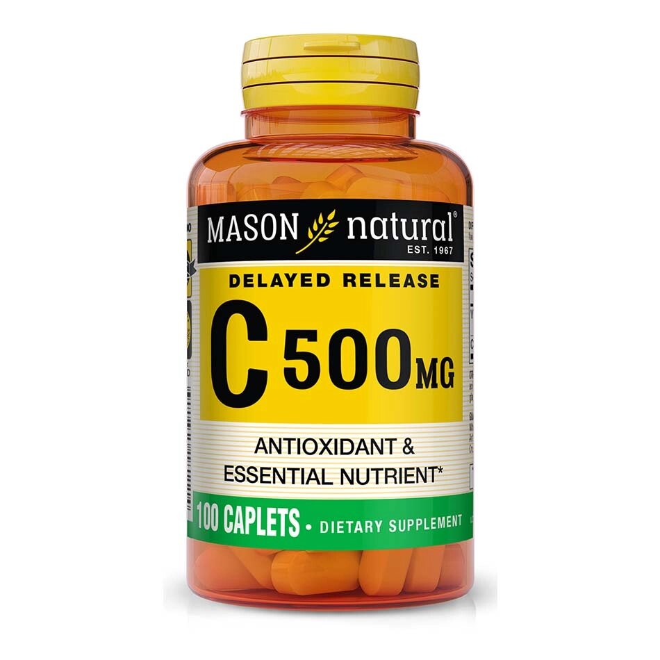 Вітаміни та мінерали Mason Natural Vitamin C 500 mg Delayed Release, 100 каплет від компанії Shock km ua - фото 1