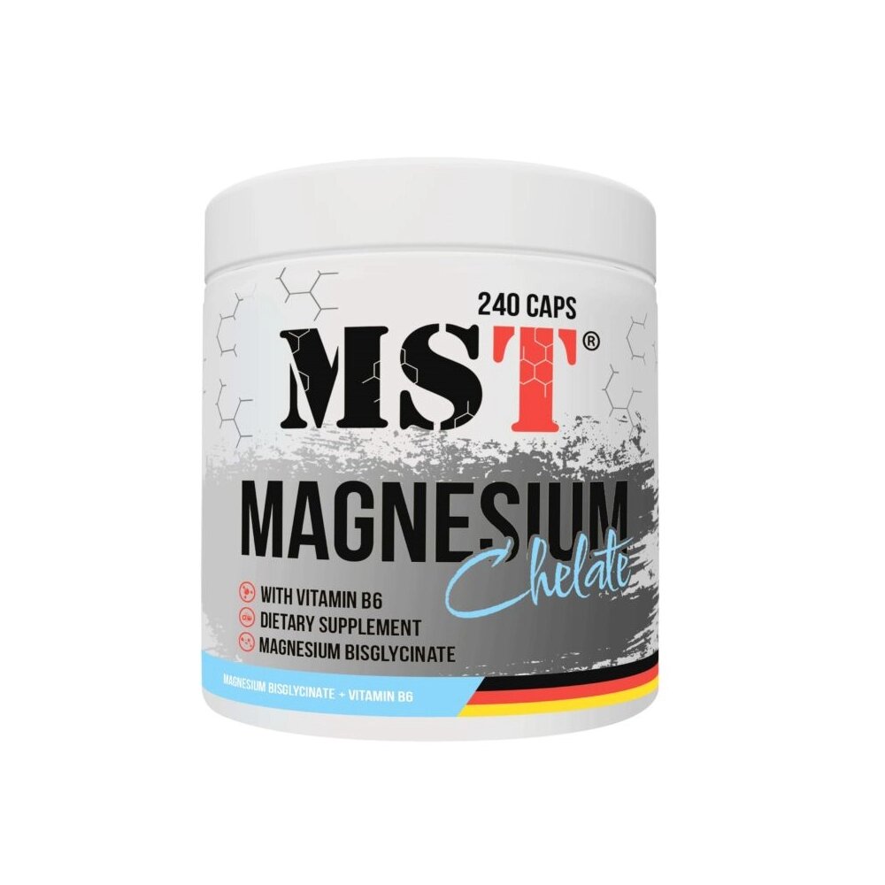 Вітаміни та мінерали MST Magnesium Chelate, 240 капсул від компанії Shock km ua - фото 1