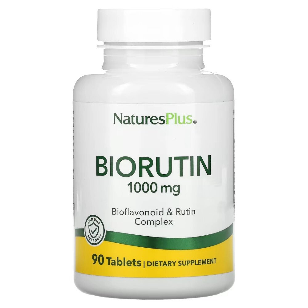 Вітаміни та мінерали Natures Plus BioRutin 1000 mg, 90 таблеток від компанії Shock km ua - фото 1