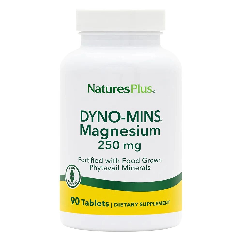 Вітаміни та мінерали Natures Plus Dyno-Mins Magnesium 250 mg, 90 таблеток від компанії Shock km ua - фото 1