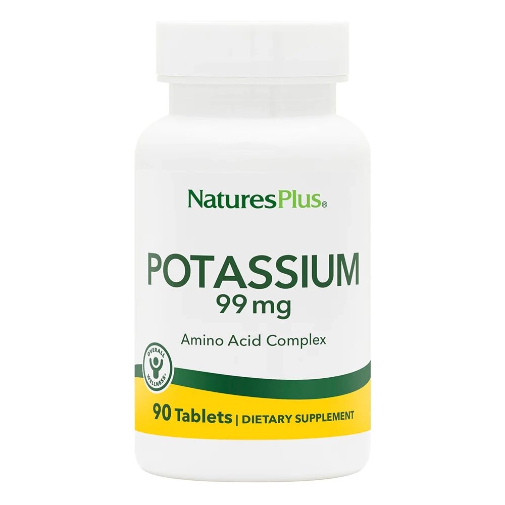 Вітаміни та мінерали Natures Plus Potassium 99 mg, 90 таблеток від компанії Shock km ua - фото 1