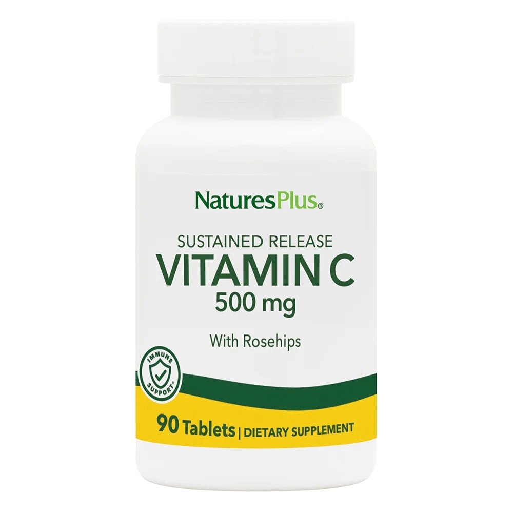Вітаміни та мінерали Natures Plus Vitamin C 500 mg, 90 таблеток від компанії Shock km ua - фото 1