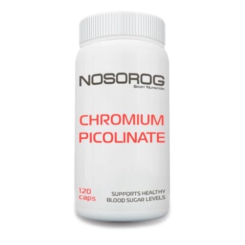 Вітаміни та мінерали Nosorog Chromium Picolinate, 120 капсул від компанії Shock km ua - фото 1