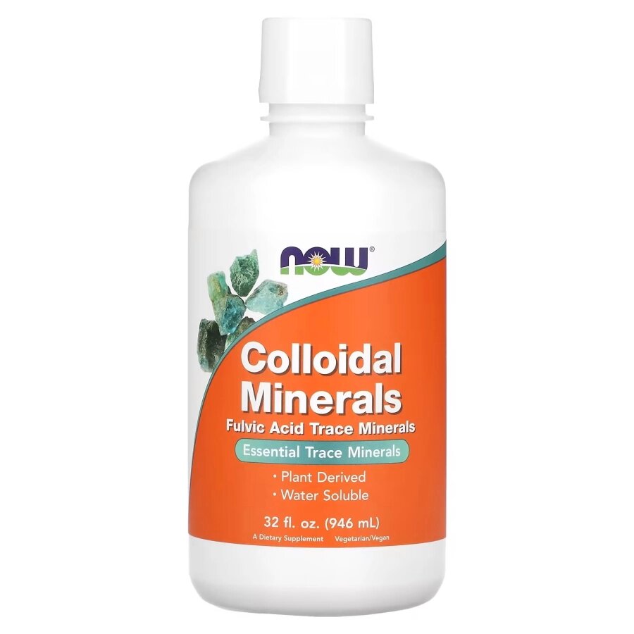 Вітаміни та мінерали NOW Colloidal Minerals Liquid, 946 мл від компанії Shock km ua - фото 1