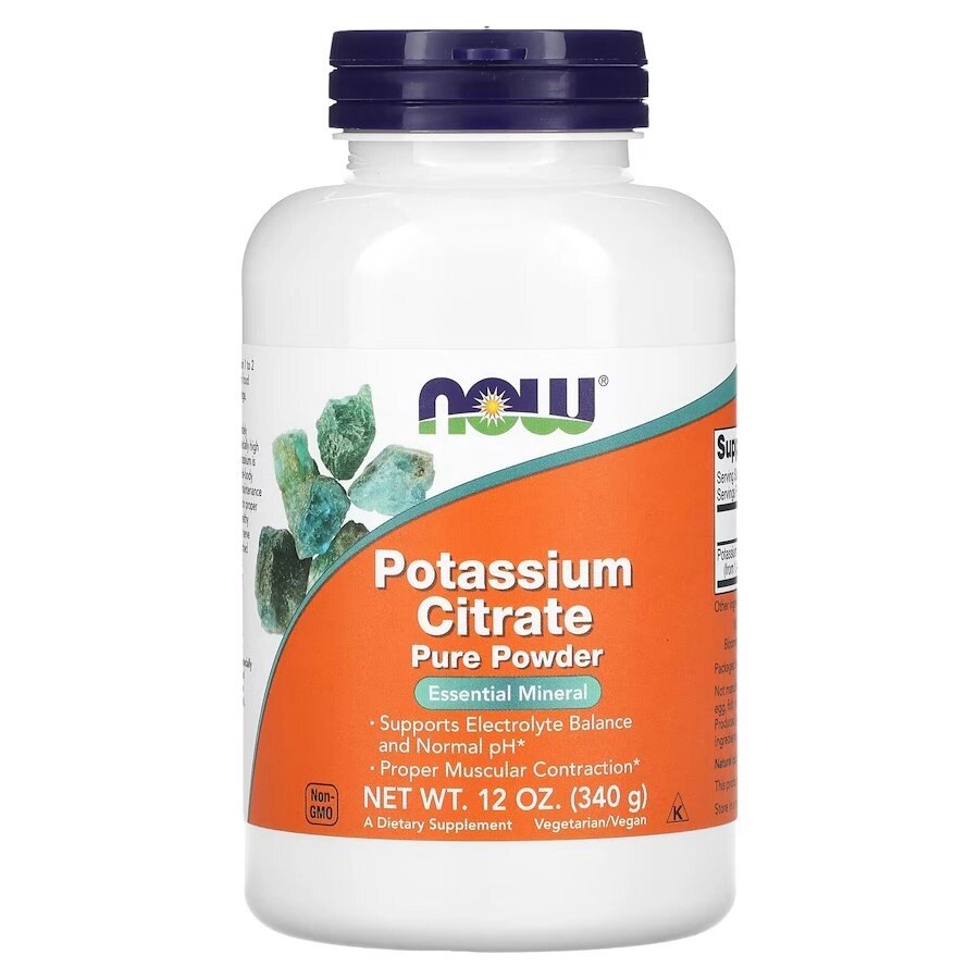 Вітаміни та мінерали NOW Potassium Citrate, 340 грам від компанії Shock km ua - фото 1