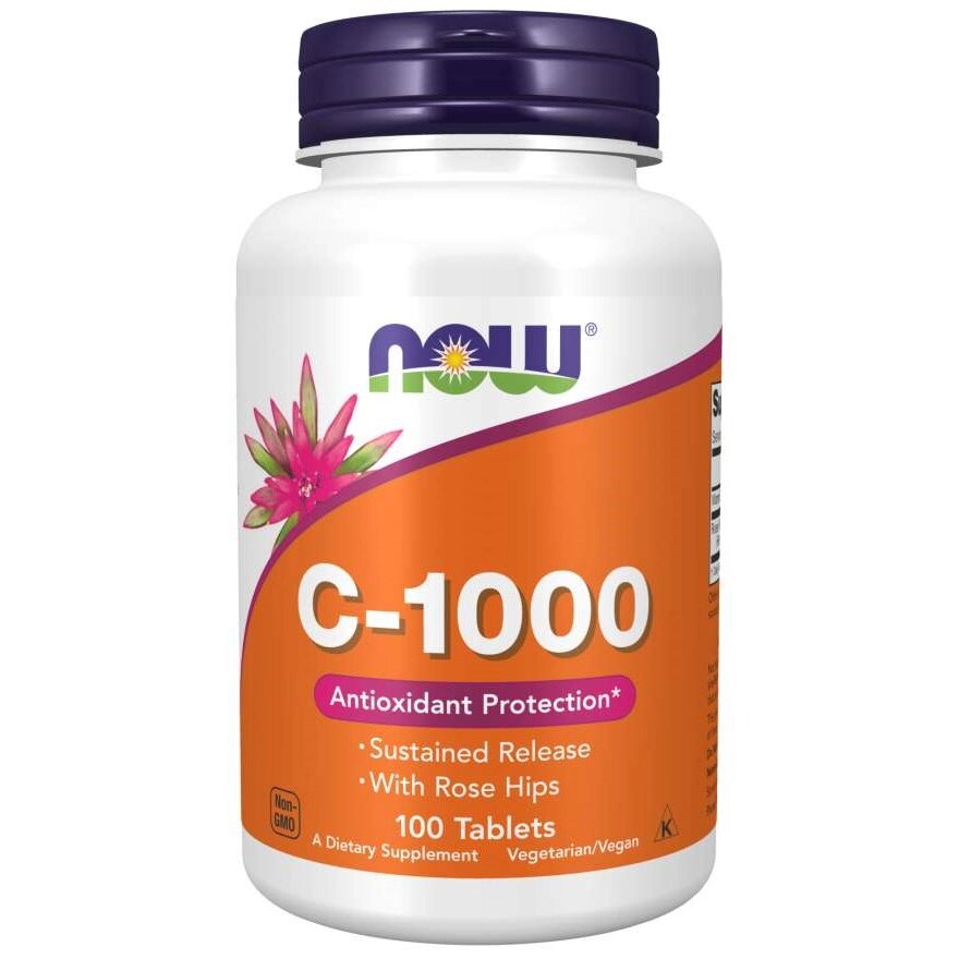Вітаміни та мінерали NOW Vitamin C-1000, 100 таблеток від компанії Shock km ua - фото 1