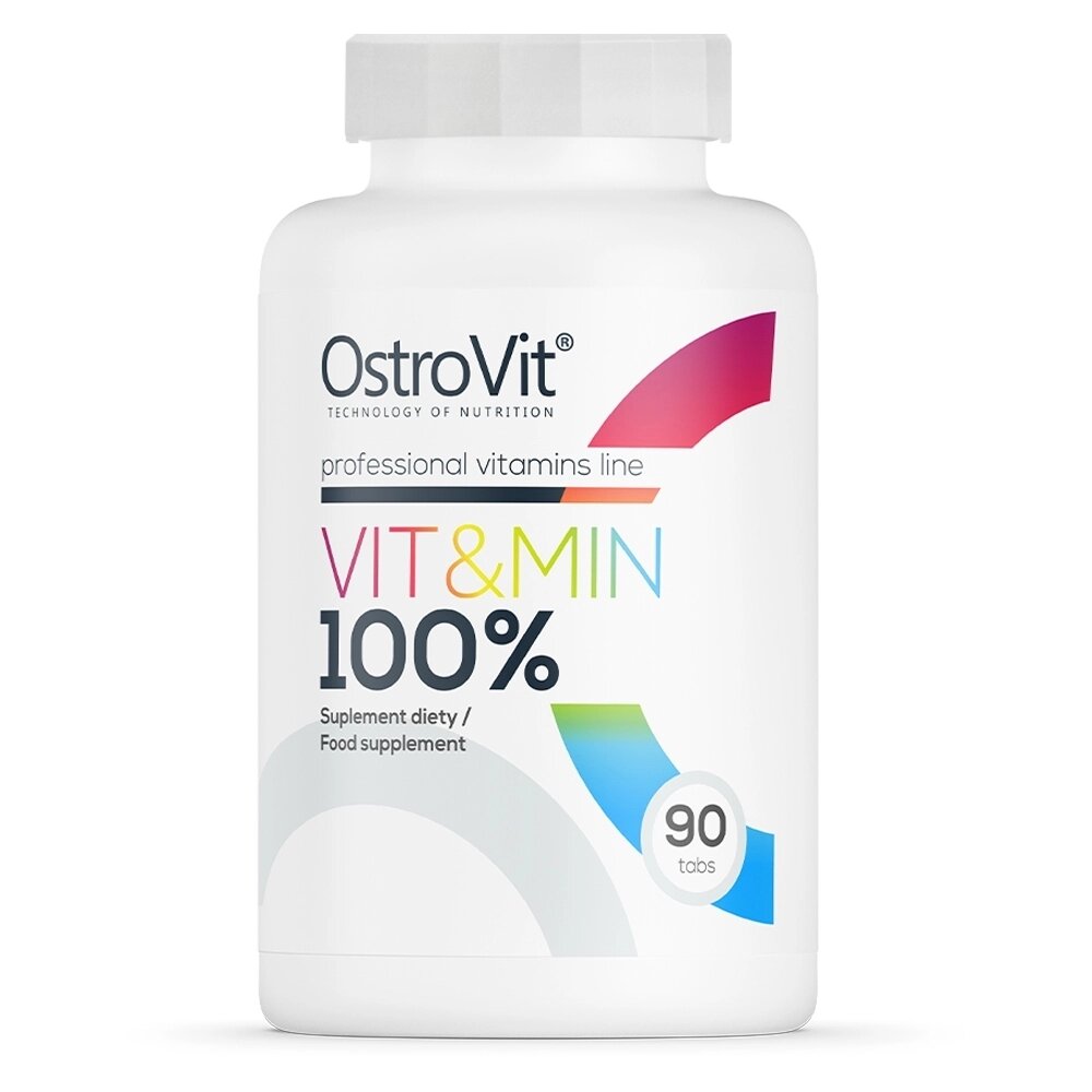 Вітаміни та мінерали OstroVit 100% Vit  Min, 90 таблеток від компанії Shock km ua - фото 1