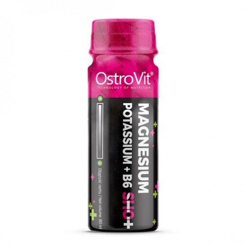 Вітаміни та мінерали OstroVit Magnesium-Potassium + B6 Shot, 80 мл Виноград-лимон-лайм від компанії Shock km ua - фото 1