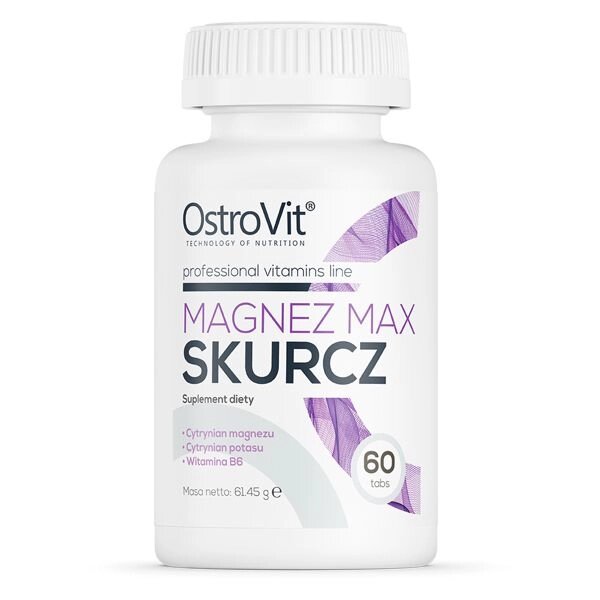 Вітаміни та мінерали OstroVit Magnez MAX Skurcz, 60 таблеток від компанії Shock km ua - фото 1