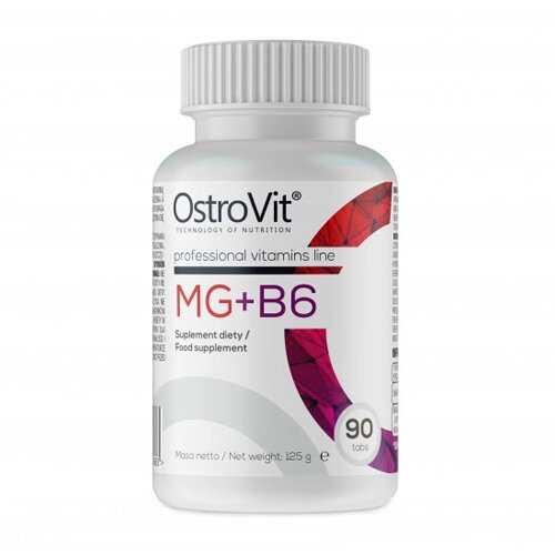 Вітаміни та мінерали OstroVit Mg+B6, 90 таблеток від компанії Shock km ua - фото 1