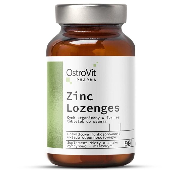 Вітаміни та мінерали OstroVit Pharma Zinc Lozenges, 90 таблеток від компанії Shock km ua - фото 1